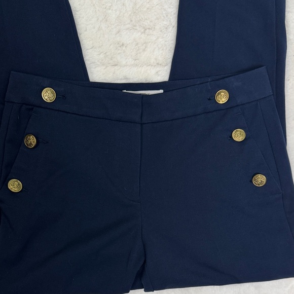 NWOT LOFT Navy Blue Cropped Pants 4P - Picture 3 of 11